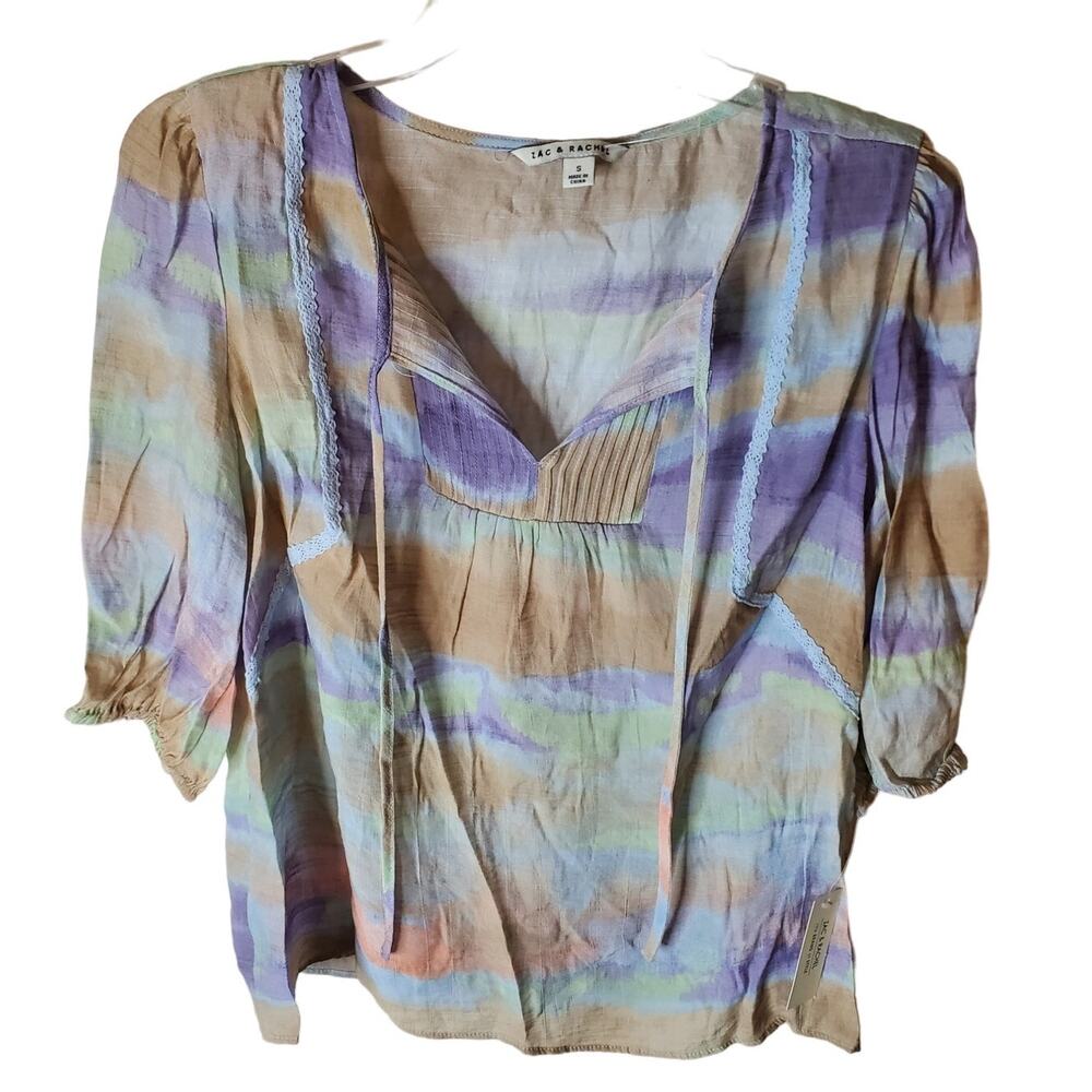 Zac & Rachel Nomad/Pastel Lilac Blouse, NWT, Small